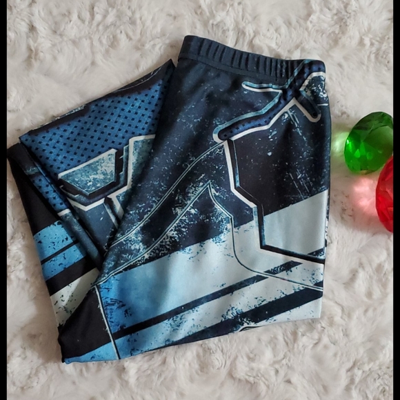 Steampunk Graphic print mechanical cyberpunk look leggings OS fits to 10 comfy - Picture 1 of 11